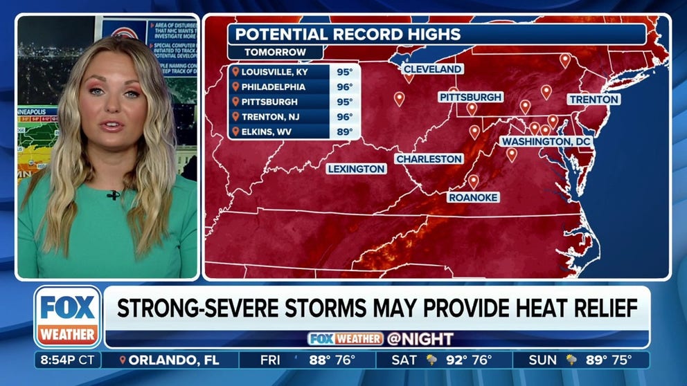 Northeast dealing with heat wave plus storms | Latest Weather Clips ...