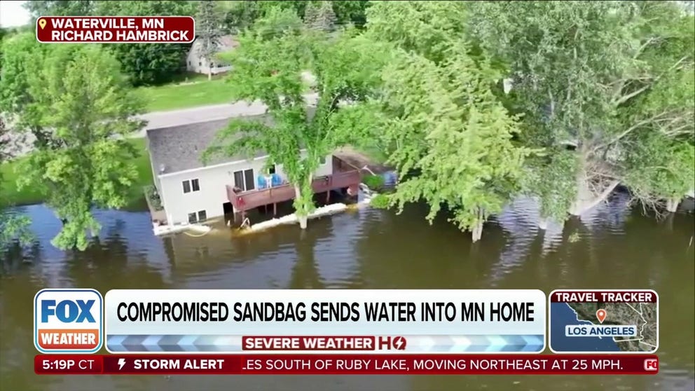 Christa Wolner blacked out when the sandbag wall she built to protect her home failed and water rushed in and ripped the door off.