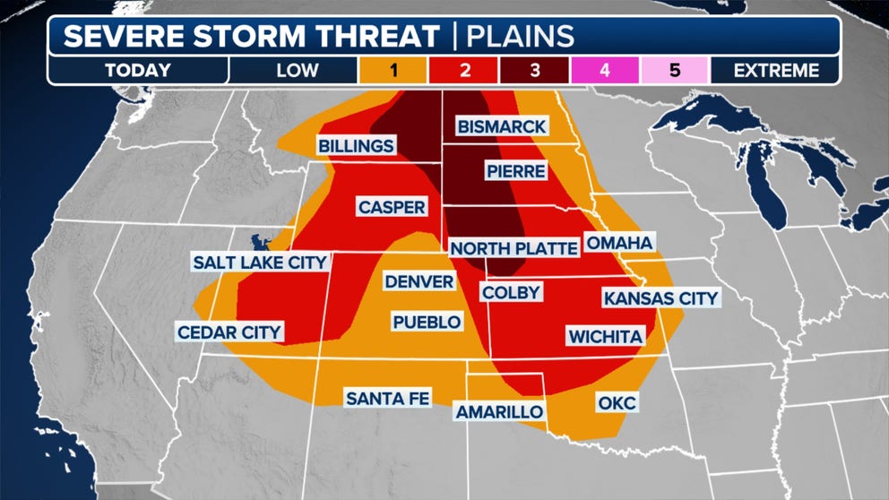 Strong winds, large hail and tornadoes likely in central US on Thursday ...