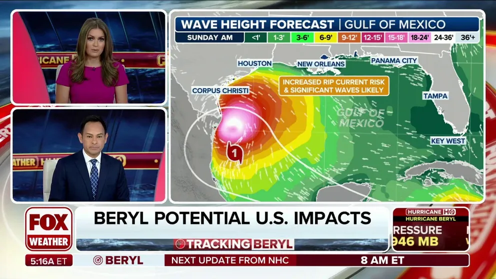 Parts of South Texas are in the forecast cone for what could be a low-end Hurricane Beryl this weekend threatening heavy rains, dangerous rip currents and strong winds. 