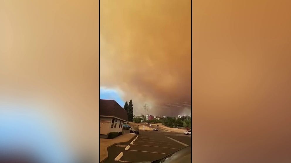 Evacuation orders were issued for parts of Butte County in Northern California, on Tuesday, as the Thompson Fire burned in the region.