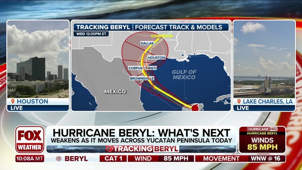 FOX Weather Hurricane Specialist Bryan Norcross says confidence is growing that Hurricane Beryl "will no longer be just a South Texas event anymore, this is an event for all of eastern Texas and all the big cities." 