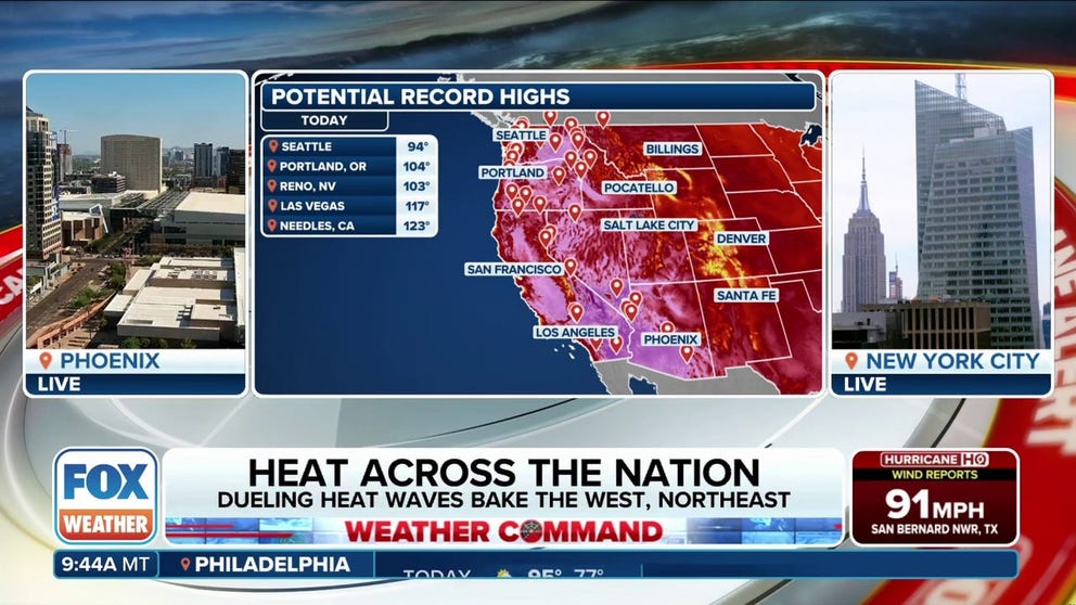 Some 55 million people in the West remain under heat alerts as a persistent dome of high pressure has sent temperatures soaring well over 110 degrees in many areas. 