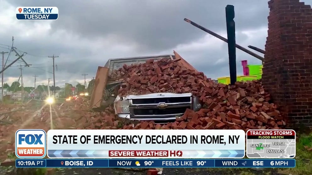 New York Gov. Kathy Hochul said the storm damages in the historic town of Rome are the worst in the city's history. FOX Weather Correspondent Nicole Valdes reports on the damages and the recovery efforts in New York. 