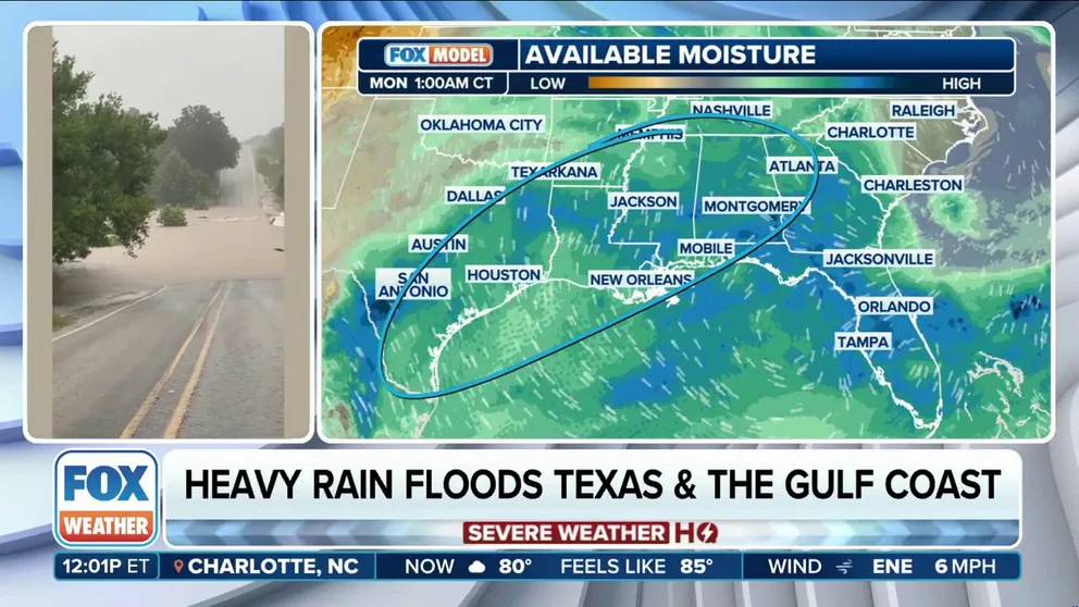 Heavy rain just won't let up in the South as the region has faced a risk of flooding every day this week. More rain is on the way.