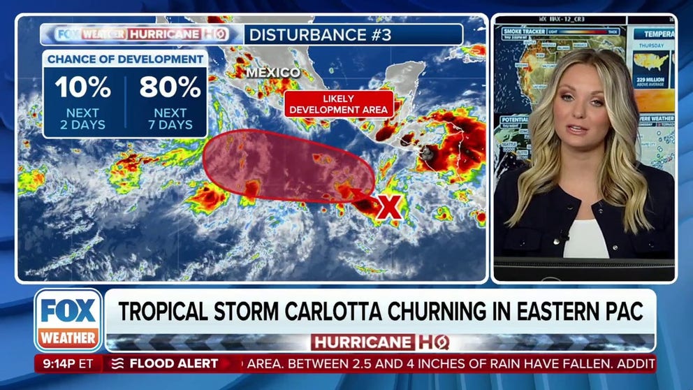 The FOX Forecast Center expects at least two new cyclones will form during the next couple of weeks in the eastern Pacific.