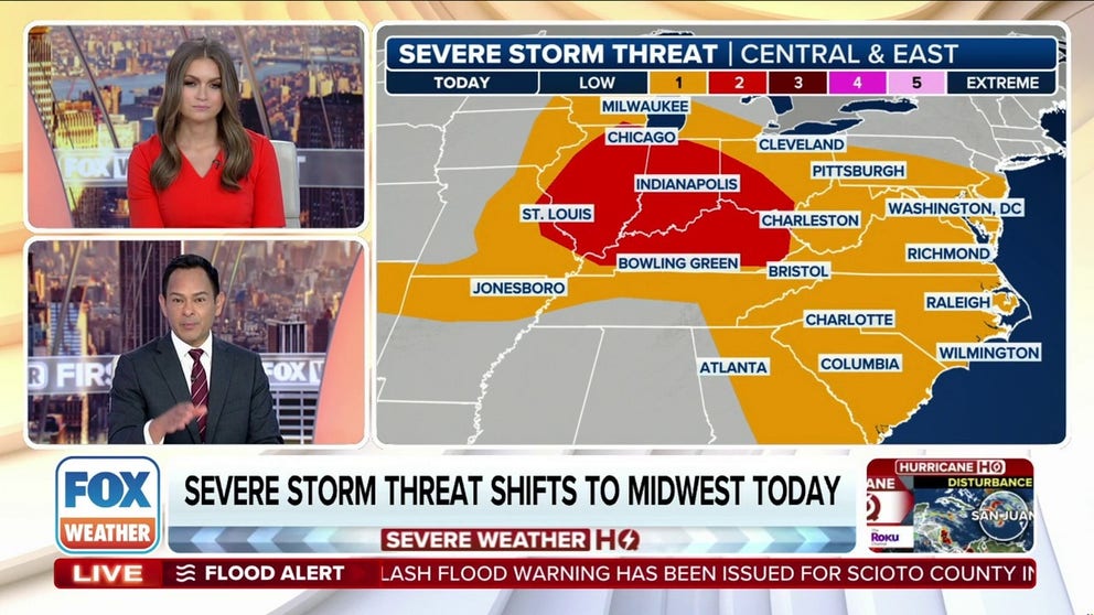 Severe weather a threat Thursday for nearly 30 million in Great Lakes ...