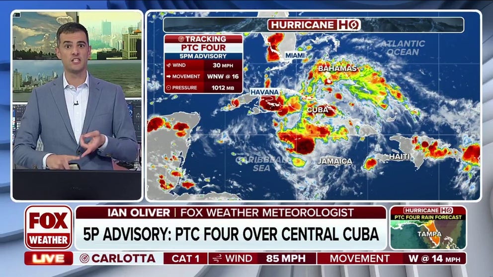 Tropical Depression 4 continues its trek across Cuba, with impacts expected over the weekend and during the upcoming workweek across Florida.