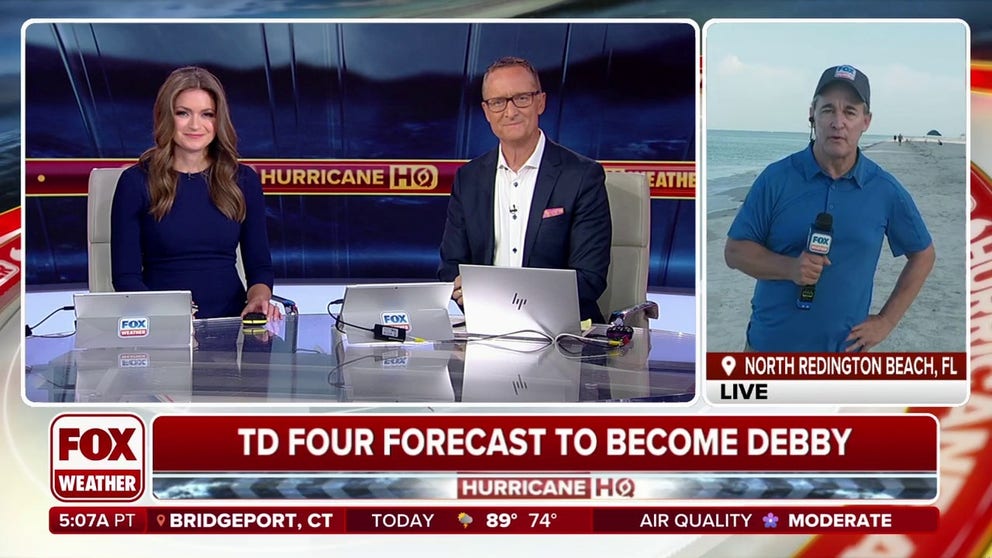 The race is on in Florida to prepare for likely Tropical Storm Debby's impact. The state's governor has already declared a state of emergency, as time is running out. FOX Weather Storm Specialist Mike Seidel is standing by in North Redington Beach, Florida, with the latest updates on the weather conditions in the Sunshine State.