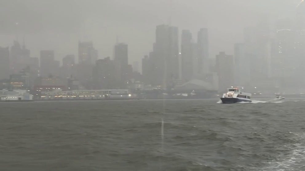 New York City saw strong thunderstorms on Tuesday, flooding several highways across the region. 