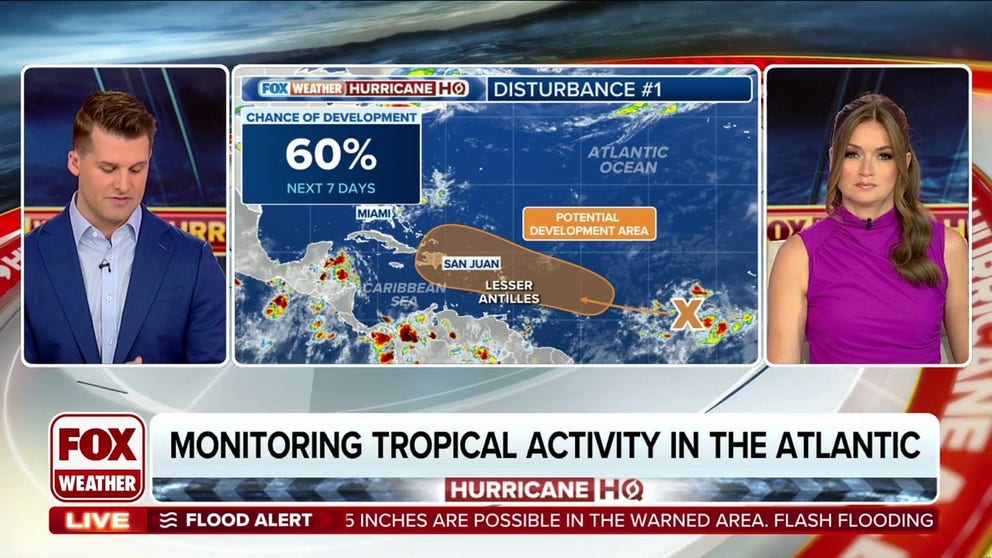 Tropics heat up as multiple waves enter Atlantic | Latest Weather Clips ...