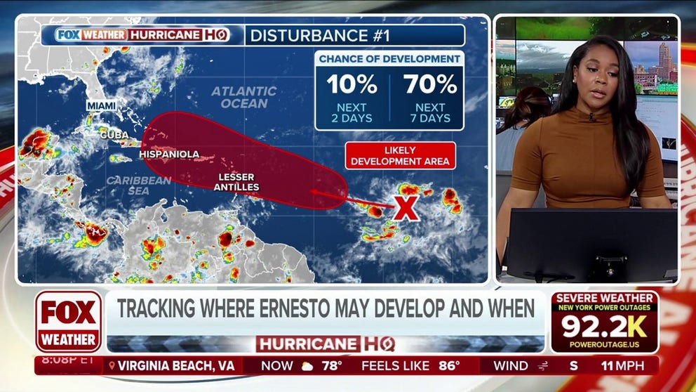 Chances increase for another named storm forming in the Atlantic Ocean ...