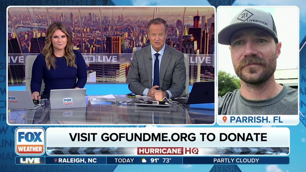 Husband, father and firefighter Kyle Moore was dispatched saving Florida residents from Debby’s wrath while his own family and home were also in danger.