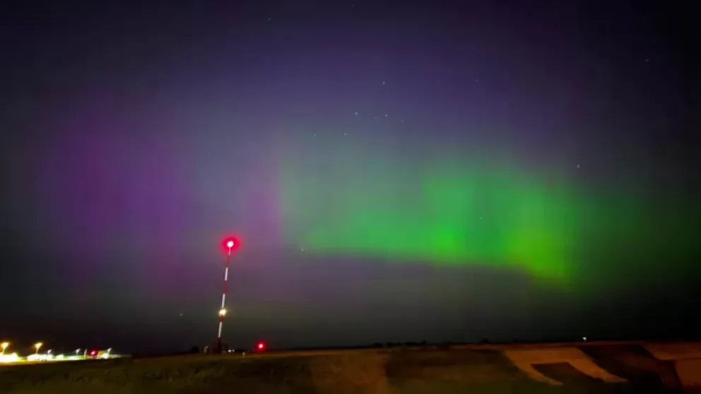 This National Weather Service video from the Glasgow, Montana office shows the Northern lights on Sunday, Aug. 11, 2024 during a geomagnetic storm. 