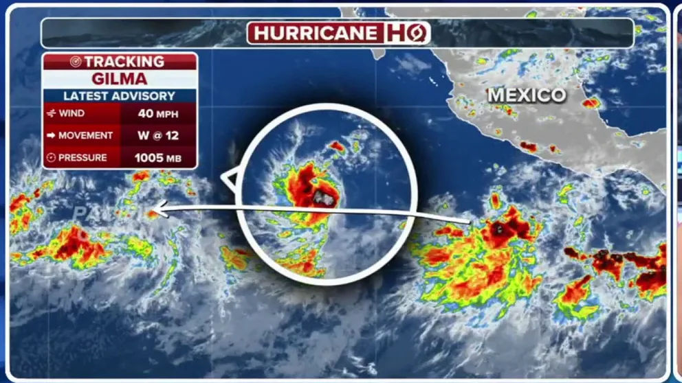 While the Atlantic Basin moves into a tropical lull after Ernesto, the eastern Pacific has not one but four systems being tracked by the National Hurricane Center. On Sunday, Tropical Storm Gilma became a named storm about 580 miles southwest of Baja California, Mexico. 