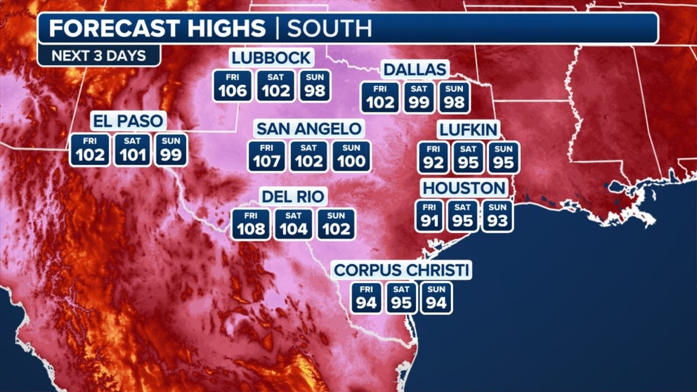 Sweltering summer heat grips Texas, with heat indices surpassing 115 ...