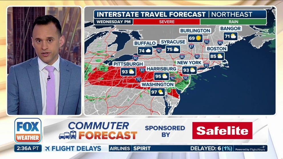 Fox Weather Commuter Forecast How Travel Conditions Look Across The Us Latest Weather Clips 4805