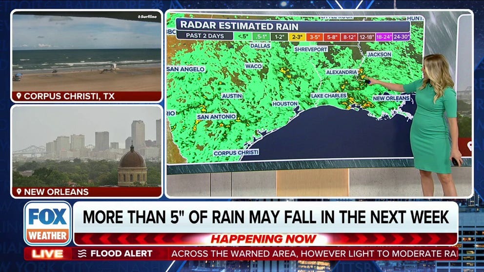 Days of tropical downpours are set to soak the Gulf Coast | Latest ...