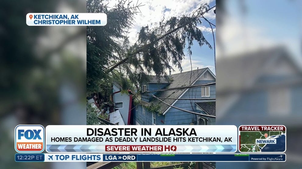 Ketchikan resident Leah Canfield spoke to FOX Weather about how her home was damaged during a deadly landslide that occurred on Sunday.