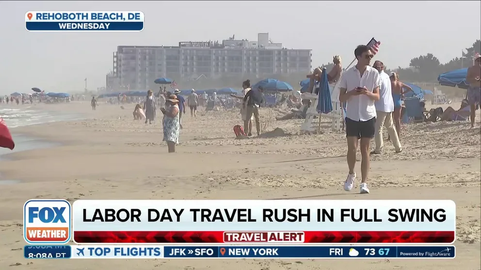 The farewell to summer is on, and so is the travel hustle. The rush is felt all over the country, including New Jersey. FOX Weather's Katie Byrne is live from Hammonton with the latest. Aug. 30, 2024.