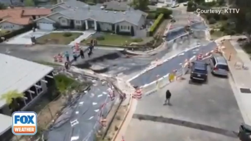 California Gov. Gavin Newsom has declared a state of emergency after a landslide in the oceanside city of Rancho Palos Verdes caused power shutoffs for more than 200 homes and dozens of businesses. (Video courtesy: FOX 11 Los Angeles)