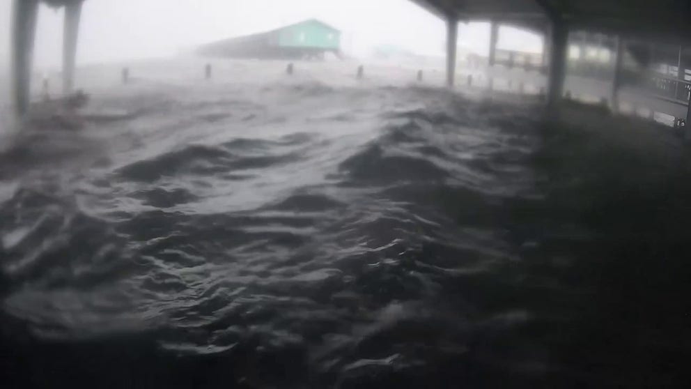 Terrebonne Parish saw several feet of storm surge ahead of the arrival of Hurricane Francine on Wednesday.