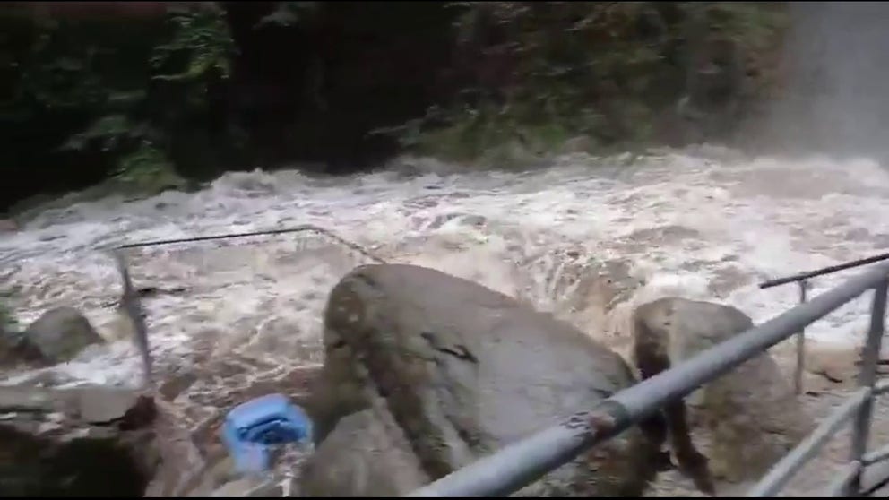 Karkonosze National Park is closed in Poland due to excessive rainfall causing flooding. The park urged visitors to cancel their trips because of the flooding. 