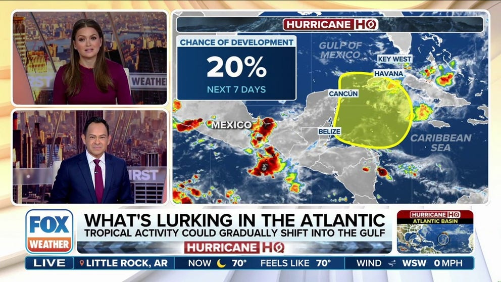 The FOX Forecast Center is closely monitoring what could become the Atlantic’s next named storm, potentially developing sooner rather than later. Attention will turn to the Caribbean late this weekend and into next week, as the atmospheric environment is expected to become increasingly favorable for tropical development.