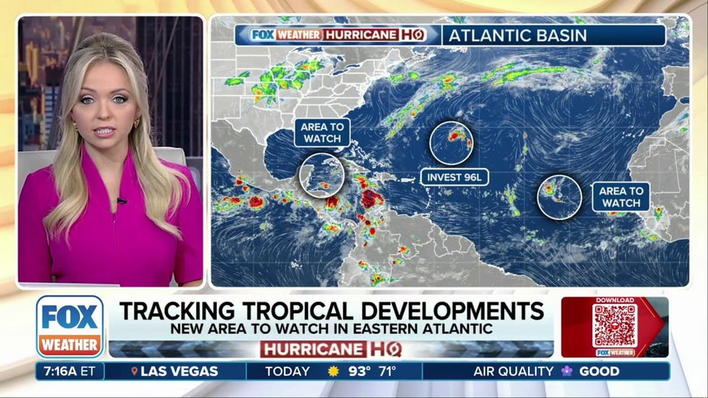 Forecasters tracking more areas of concern for tropical development in ...