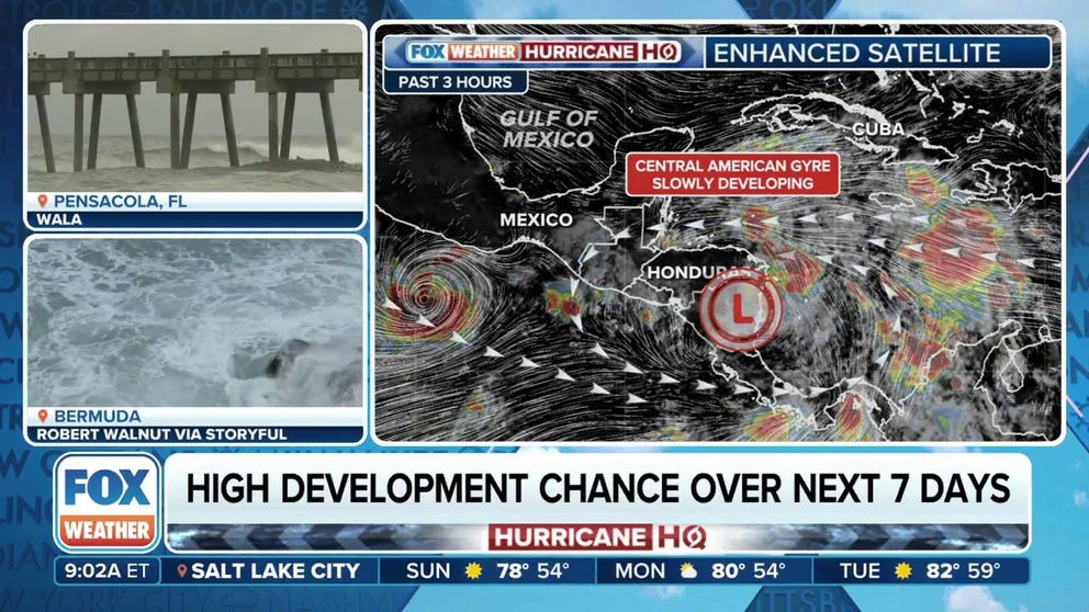 The National Hurricane Center says an area of low pressure in the Caribbean now has a high chance of developing this week, and millions of people living along the Gulf coast are being urged to prepare for the possibility of a tropical storm or hurricane impacting the region.