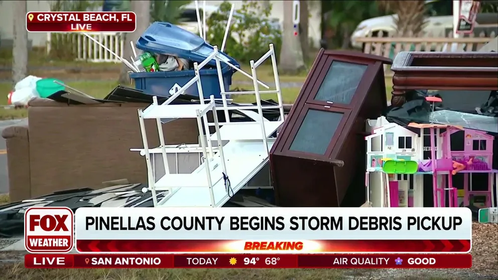 The cleanup continues in several coastal communities in Florida after Hurricane Helene made landfall in the Big Bend region last week. FOX 13 Tampa Reporter Kellie Cowan joined FOX Weather from Crystal Beach with the latest on recovery efforts in the wake of the disaster. 