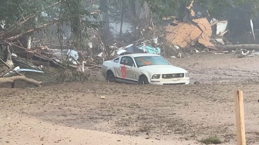 Video recorded by FOX Weather Correspondent Robert Ray shows the unfathomable destruction left behind in Swannanoa, North Carolina, after Hurricane Helene decimated the region last week.