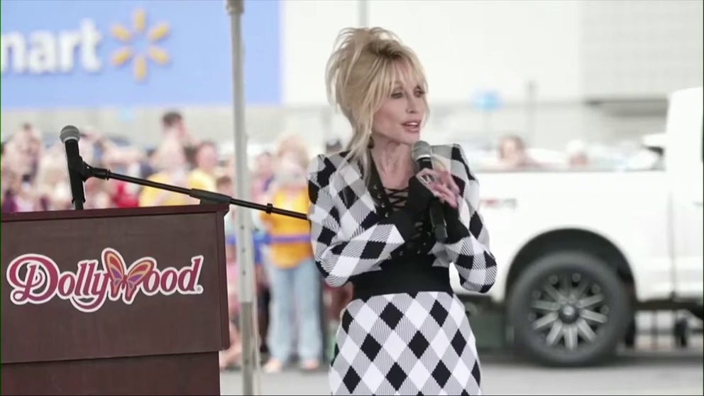 Country music icon and East Tennessee native Dolly Parton was in Newport, Tennessee, on Friday to announce that she, her East Tennessee businesses and Walmart are partnering to donate millions of dollars to assist victims of Hurricane Helene floods. Oct. 4, 2024.