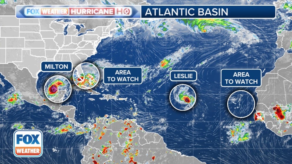 Beyond the monstrous Hurricane Milton, the Atlantic is a hotbed of activity. The FOX Forecast Center takes a look at some of the other storms brewing in the basin.