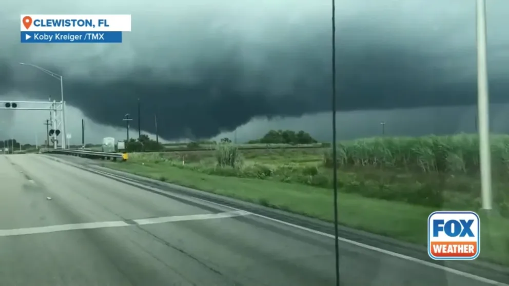 A dangerous tornado was seen in Clewiston, Florida, on Wednesday morning as outer bands of Hurricane Milton impact the state ahead of landfall.