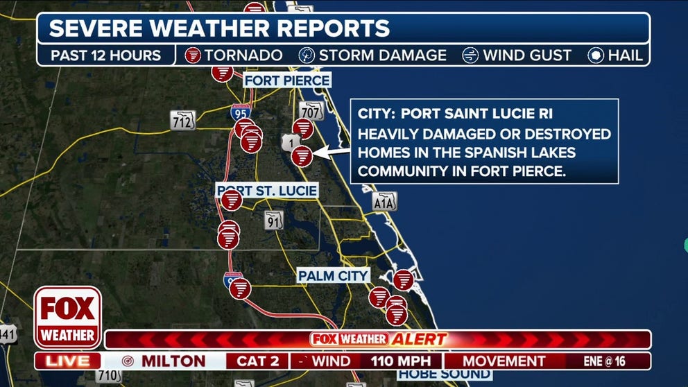 St. Lucie County Sheriff Keith Pearson said his agency was in search and rescue mode following tornadoes across the county on Wednesday.