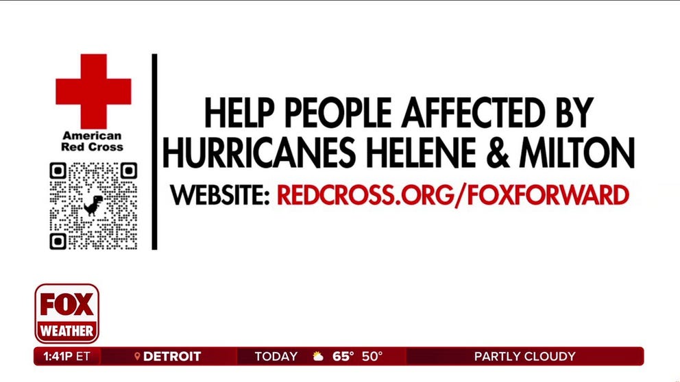 FOX Corporation made a donation to the Red Cross to help victims of Hurricanes Milton and Helene and is encouraging our audience to do the same.