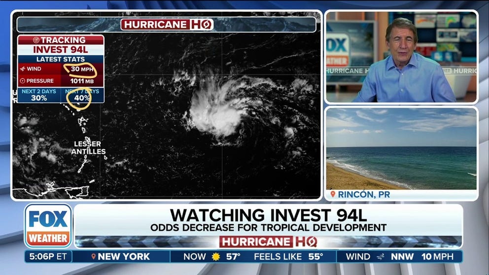 The FOX Forecast Center is monitoring two areas of the Atlantic basin for the potential for development over the next 7 days.