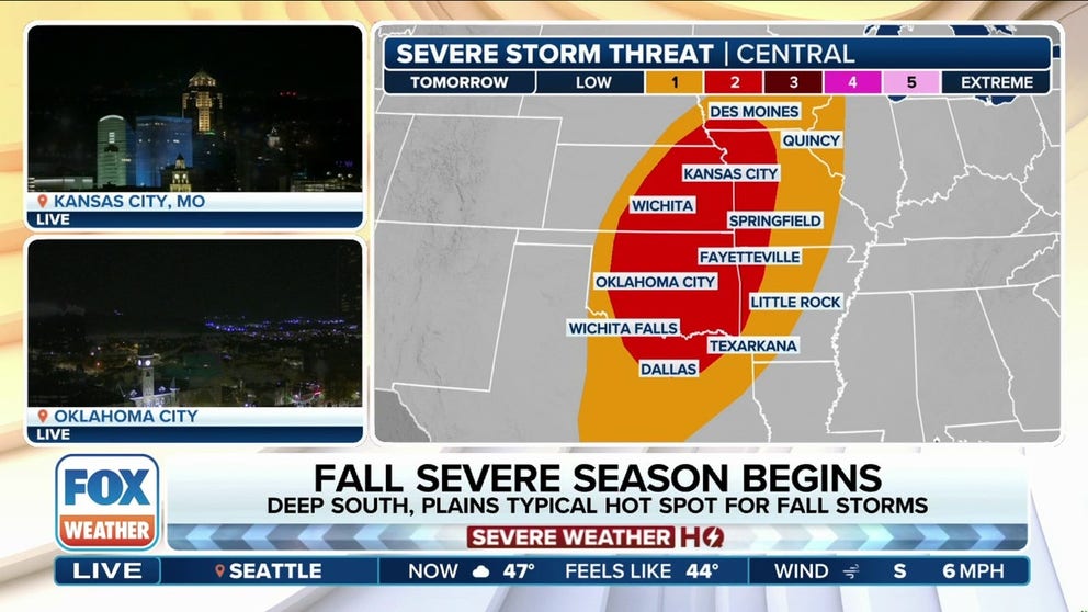 There’s been a lull in severe weather recently, but that will all change this week. The FOX Forecast Center says a storm system bringing much-needed rain to the Plains and Upper Midwest will also trigger severe weather that could impact Halloween plans.