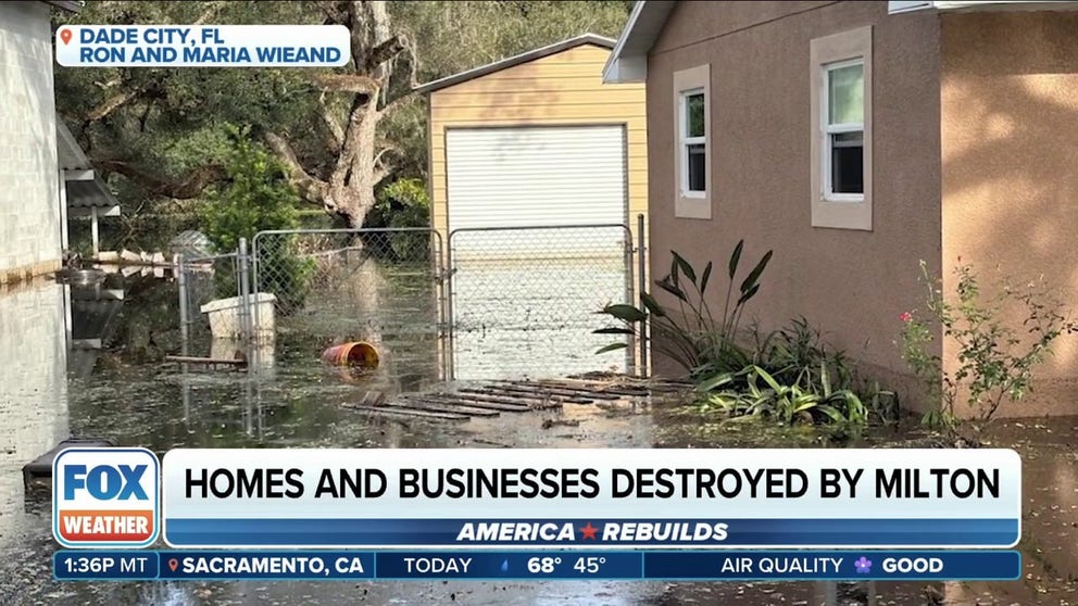 Maria Wieand's home in Ridge Manor, Florida, was affected by the flooding from Milton, which is still affecting parts of her neighborhood. She talks about the impacts and how the community is recovering in the weeks after the storm. 