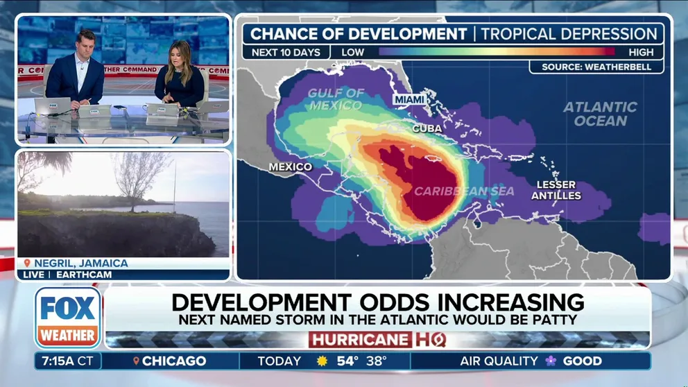 Forecasters are monitoring three areas in the Atlantic Ocean as hurricane season enters its final month, and the odds for one of them to develop are steadily increasing.