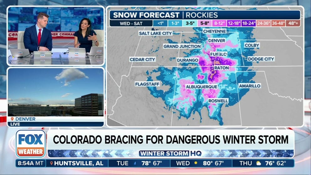 First major winter storm of season to blast Rockies | Latest Weather ...