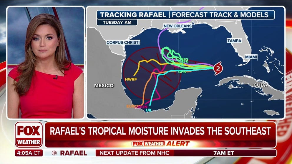 Hurricane Rafael slammed into Cuba as a major Category 3 hurricane on Wednesday, and now forecasters will be keeping an eye on the late-season storm as it continues to move into the Gulf of Mexico.