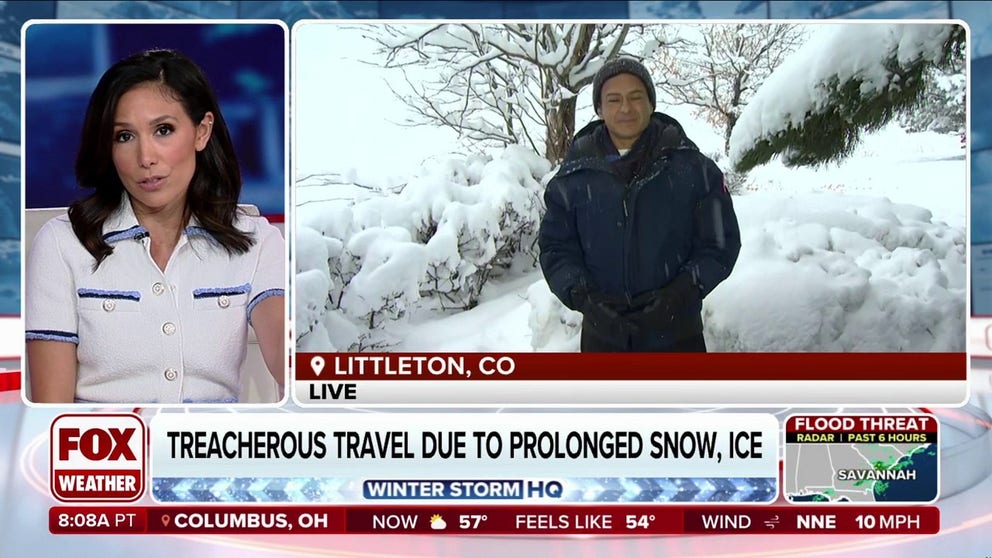 FOX Weather's Craig Herrera was in Littleton, CO in the middle of major and potentially historic snow storm for November is ongoing across Colorado and New Mexico.