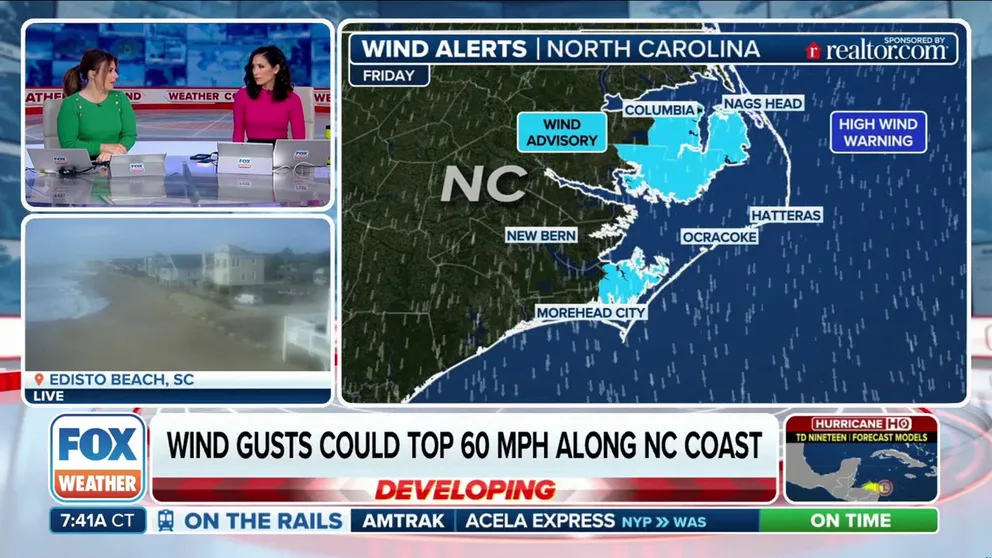 A rapidly strengthening area of low pressure off the Carolina coast on Friday will bring significant coastal impacts to the Outer Banks in the form of damaging wind gusts, moderate to major coastal flooding and heavy rain.