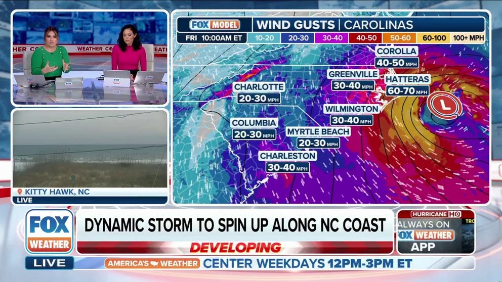 A coastal storm, combined with King Tides are causing flooding problems for the Carolinas heading into the weekend. The rain event is also bringing the first substantial rainfall to western North Carolina since Hurricane Helene. 