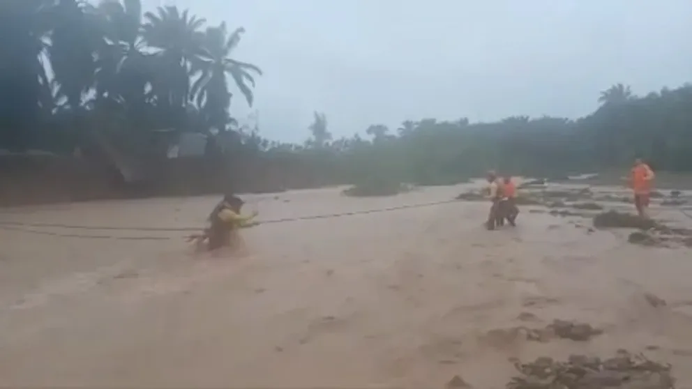 The Honduran fire department said it carried out multiple water rescues and evacuations as Tropical Storm Sara brought severe flooding to several parts of Honduras on Friday. (Video courtesy: Bomberos Honduras via Storyful)