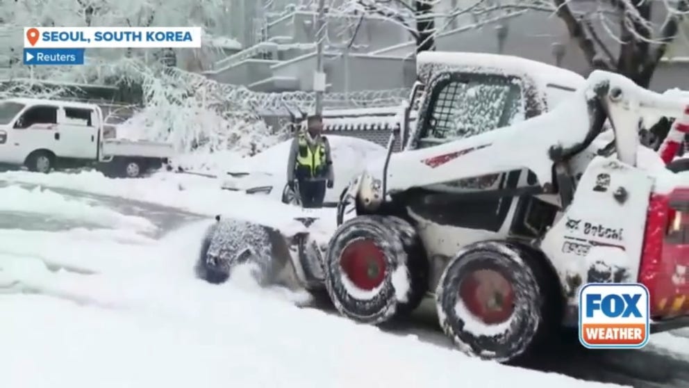 South Korea's capital was blanketed on Wednesday by the heaviest snowfall in Seoul during November on record, with bad weather snarling traffic, knocking out power and grounding hundreds of flights as authorities braced for more snow in coming days.