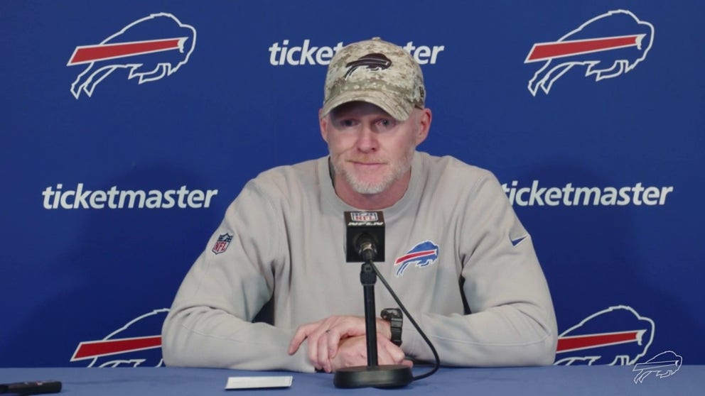 Buffalo Bills Coach Sean McDermott discusses winter weather ahead of their matchup against the San Francisco 49ers this weekend and praised those who are out in the elements clearing roads as a winter storm blasts the Northeast.