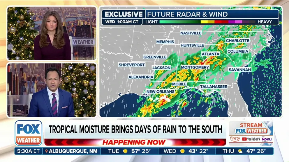 The FOX Forecast Center is monitoring multiple days of flash flooding across the Deep South as several waves of rain push throughout the region.